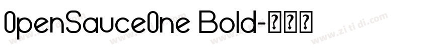 0penSauce0ne Bold字体转换